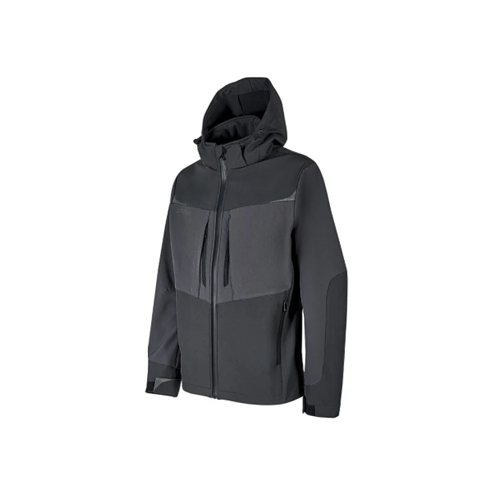 Upower Verve Chaqueta Tecnica - Talla 2XL - Softshell Resistente, Interior Micro-Fleece con Grafeno, Capucha Desmontable, Repelente a Liquidos, Cremal 1