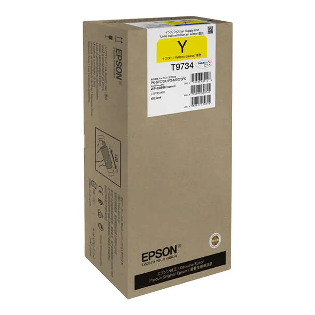 Epson T9734 Amarillo Cartucho de Tinta Original - C13T973400 1