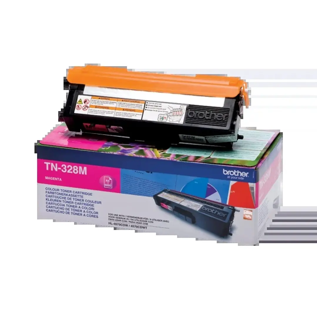Brother TN328 Magenta Cartucho de Toner Original - TN328M 1