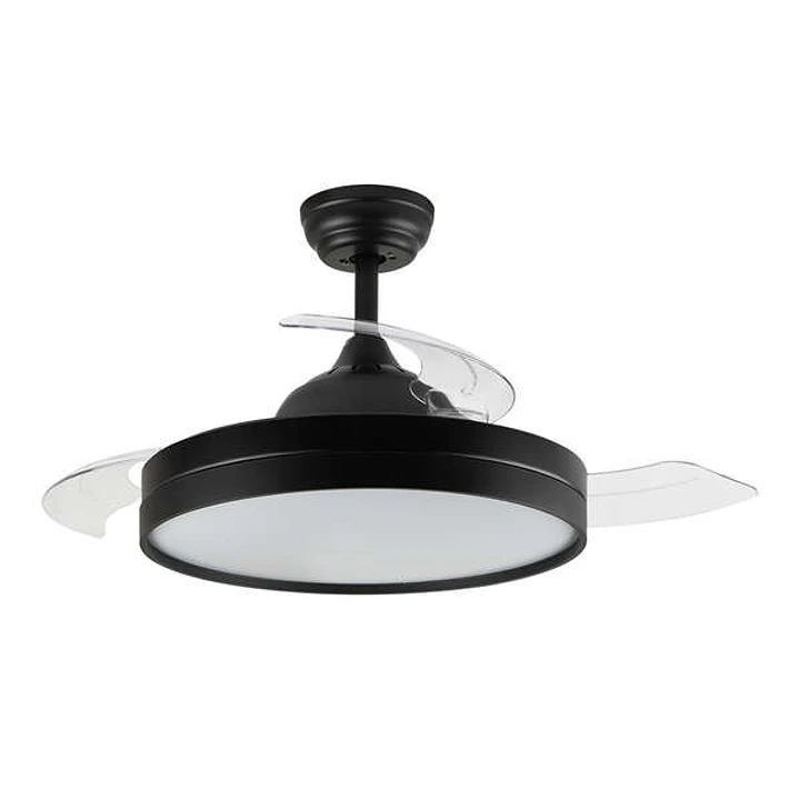 Orbegozo CP 137105 Ventilador de Techo Elegance Eficiente y Silencioso - Aspas Retractiles - Motor DC - Luz LED - Mando a Distancia - Ventilacion Reve 1