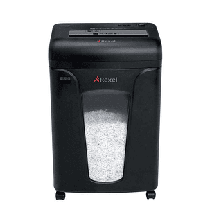 Rexel Mercury Destructora Microcorte - Antiatasco - Hasta 8 Hojas - Destruye Grapas, Clips y Cds - Capacidad Papelera 21L, 220 Hojas A4