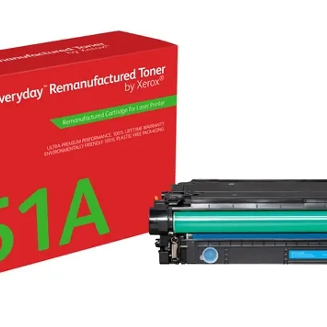 Xerox Everyday HP CE341A/CE741A/CE271A Cyan Cartucho de Toner Remanufacturado - Reemplaza 651A/307A/650A 1