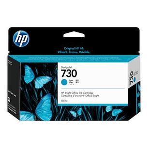 HP 730 Cyan Cartucho de Tinta Original - P2V62A