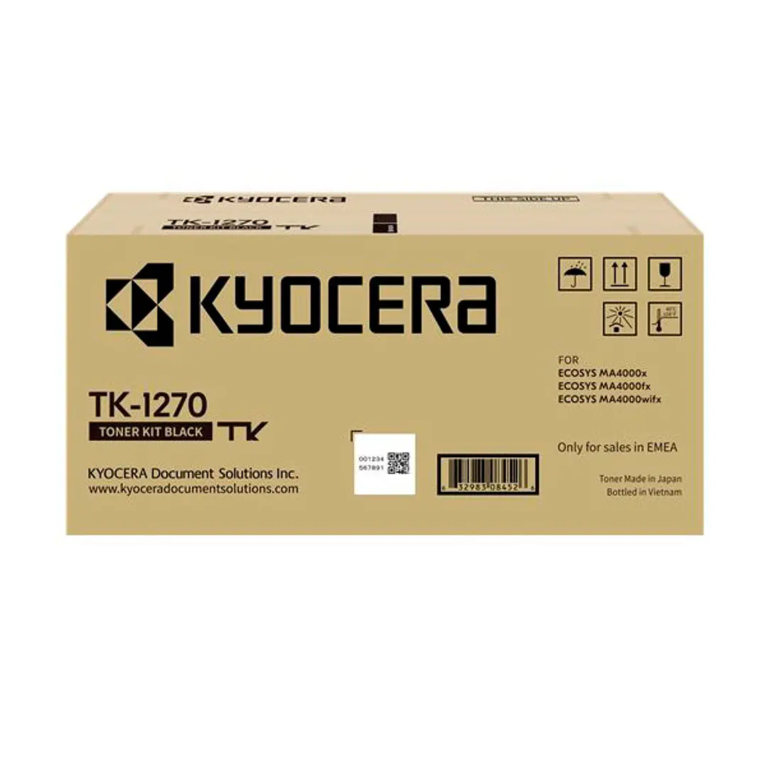 Kyocera TK1270 Negro Cartucho de Toner Original - 1T0C140NL0 1