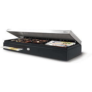 Safescan SD-4617S Cajon Portamonedas - Almacenamiento Seguro del Efectivo - Diseño Abatible Duradero - Diseño Ajustable - Doble Conectividad - Infinit