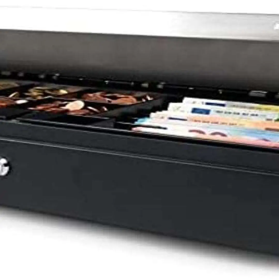 Safescan SD-4617S Cajon Portamonedas - Almacenamiento Seguro del Efectivo - Diseño Abatible Duradero - Diseño Ajustable - Doble Conectividad - Infinit 1