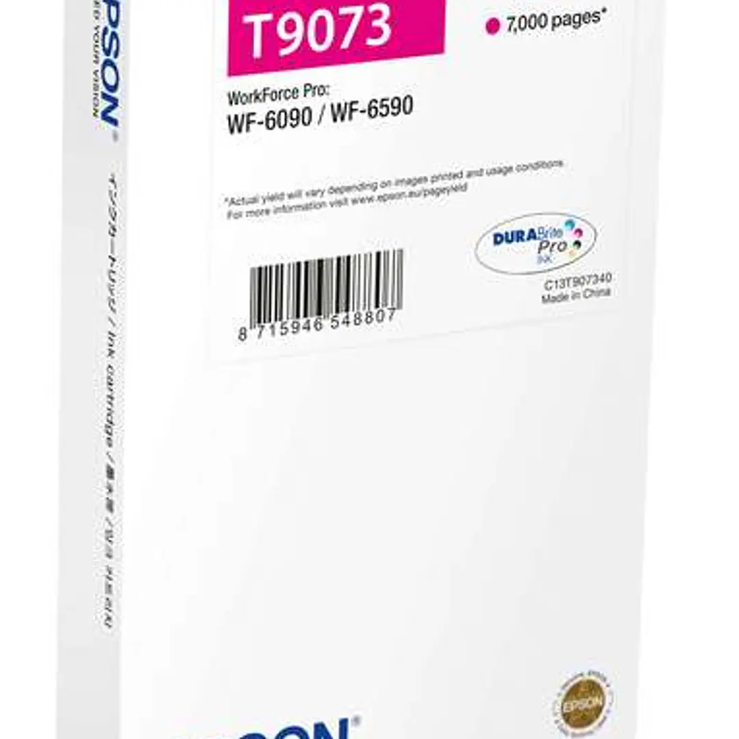 Epson T9073 Magenta Cartucho de Tinta Original - C13T907340 1