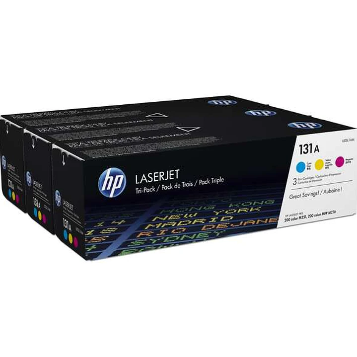 HP CF211A/CF212A/CF213A Pack de 3 Cartuchos de Toner Originales - 131A 1