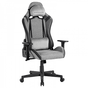 Mars Gaming MGC-PRO Silla Gaming - Fabric Transpirable - Cojines Soft-Touch - Reposabrazos 2D - Respaldo Reclinable - Base de Acero - 13 Colores - Col