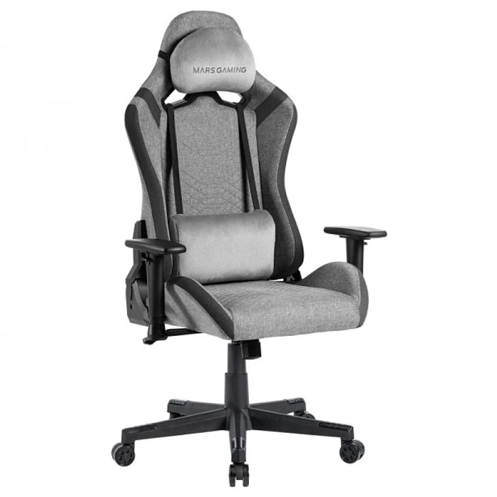 Mars Gaming MGC-PRO Silla Gaming - Fabric Transpirable - Cojines Soft-Touch - Reposabrazos 2D - Respaldo Reclinable - Base de Acero - 13 Colores - Col 1