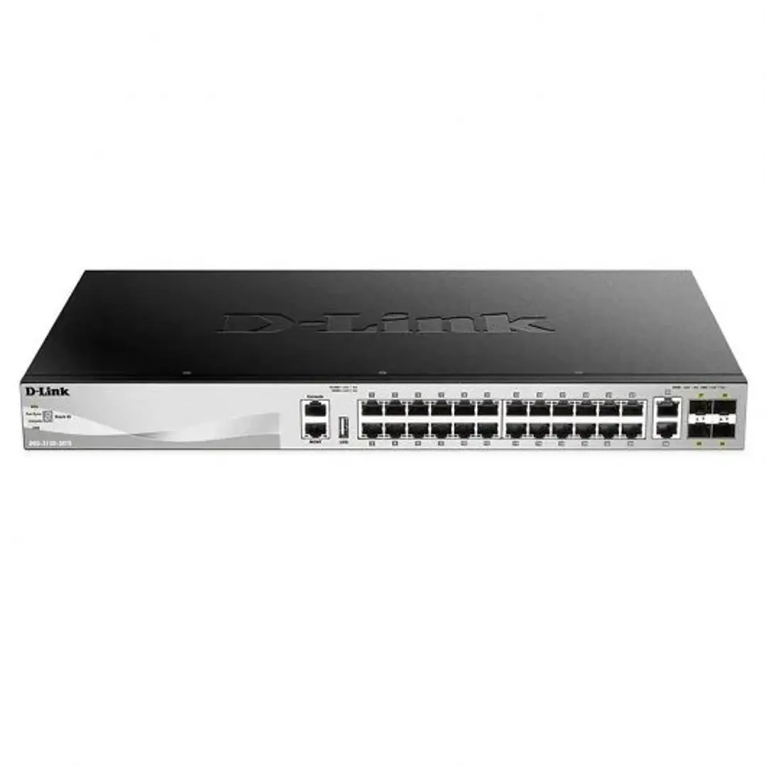D-Link Switch Gestionable L3 48 Puertos Gigabit + 2 Puertos 10GBASE-T + 4 Puertos 10G SFP 1