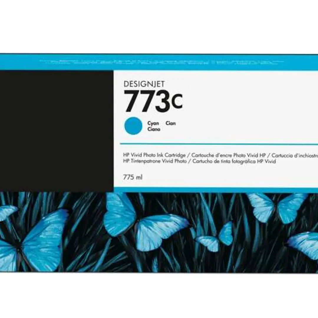 HP 773C Cyan Cartucho de Tinta Original - C1Q42A 1