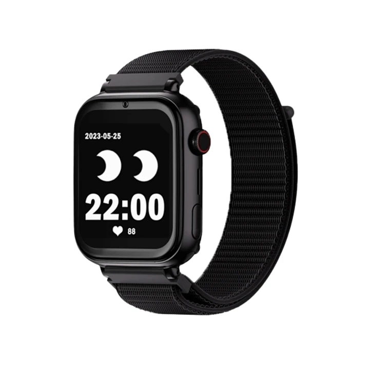 Savefamily Reloj Inteligente Smartwatch Infantil SaveWatch Plus con GPS y Llamada - IP67 - Boton SOS - Carcasa Negra - Correa Tela Negra 1