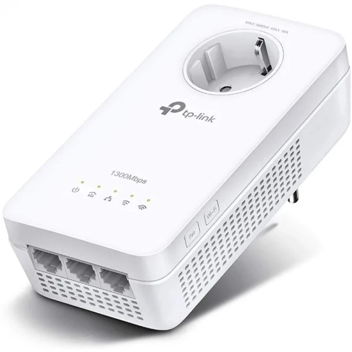 TP-Link Punto de Acceso WiFi AC1200 Doble Banda - Transferencia de hasta 1200Mbps - Enchufe Integrado y 3x RJ45 - 2x2 MIMO 1