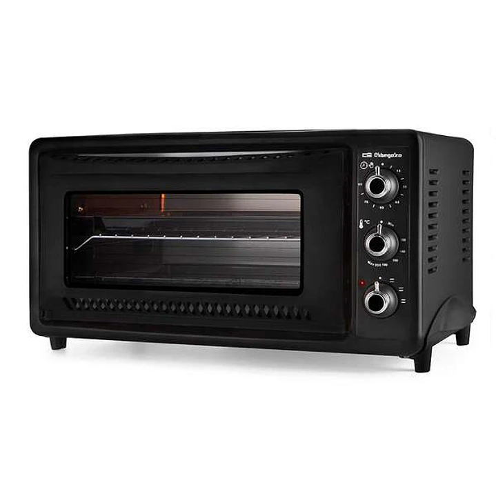 Orbegozo HO 392 Horno Electrico de Sobremesa - Tecnologia para Cocinar Rapido y Limpio - Temporizador hasta 90 Minutos - Capacidad 39L - Negro Rustico 1