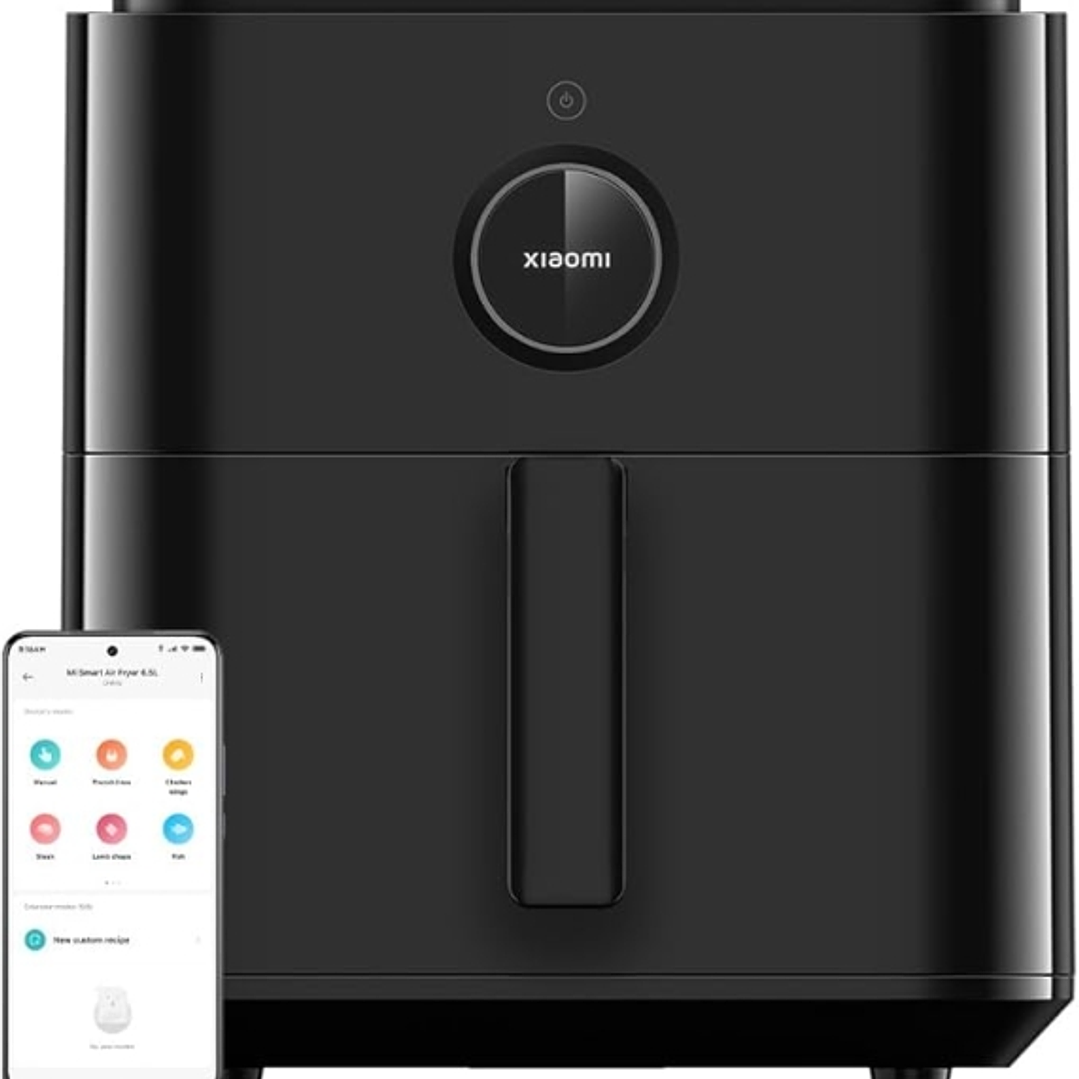 Xiaomi Smart Air Fryer 6.5L Freidora de Aire 1800 W - Conveccion 360 Grados - Funcion Desengrase - Control Inteligente Mi Home - Color Negro 1