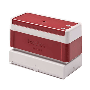 Brother PR4090R6P Pack de 6 Monturas de Sellos Originales - 40x90mm - Color Rojo