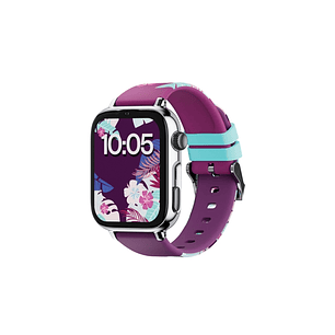 Savefamily Reloj Inteligente Smartwatch Infantil SaveWatch Plus 2 - Pantalla Amoled - Carcasa Plateada - Correa Silicona Maui