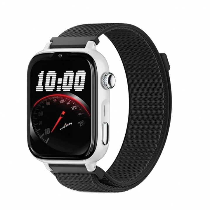 Savefamily Reloj Inteligente Smartwatch Infantil SaveWatch Plus 2 - Pantalla Amoled - Carcasa Blanca - Correa Tela Negra 1