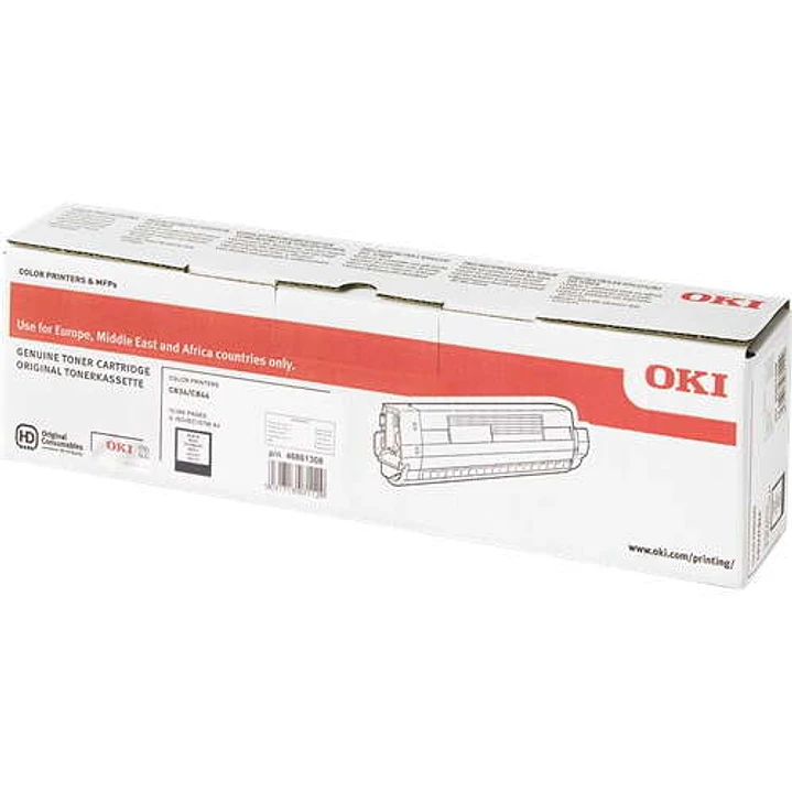 OKI C834/C844 Negro Cartucho de Toner Original - 46861308 1