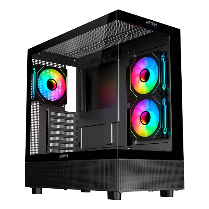 Abysm Danube Sava H400 Prime Black Caja Torre ATX, Mini-ITX, Micro ATX - Lateral y Frontal Cristal Templado - 3.5