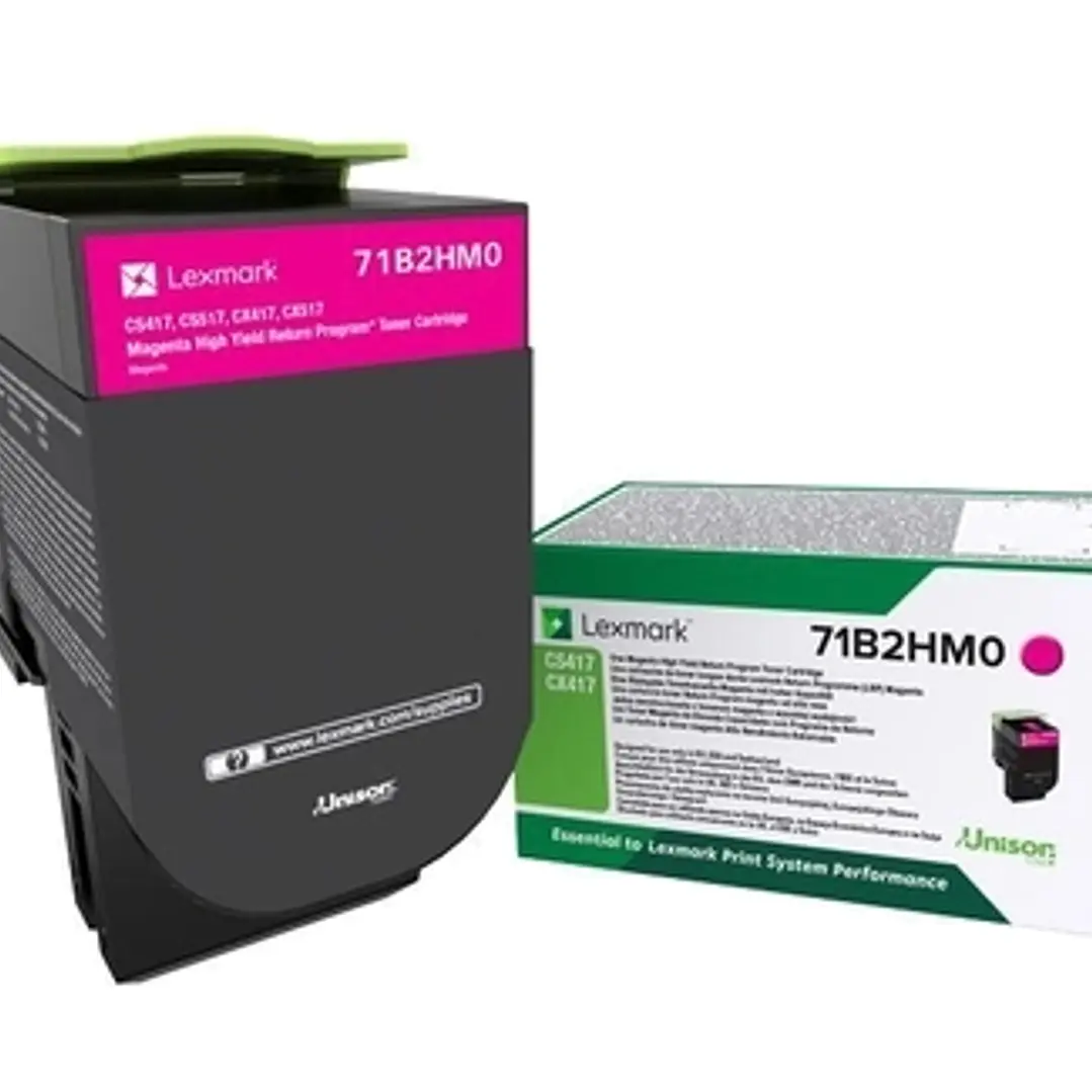 Lexmark CS417/CX417/CS517/CX517 Magenta Cartucho de Toner Original - 71B2HM0/71B0H30 1