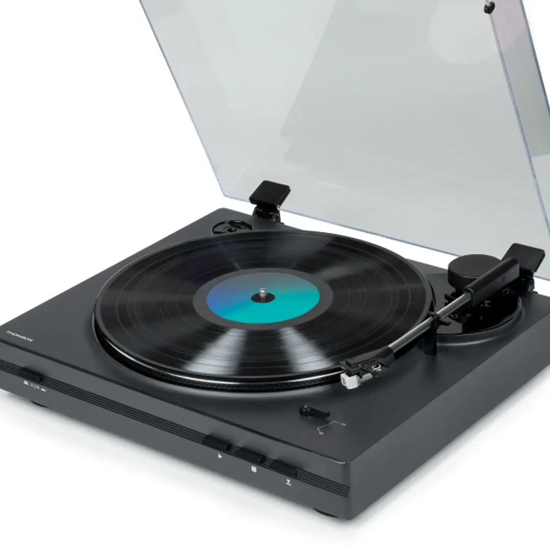 Thomson TT355 Giradiscos Preamplificado - Funcion Parada Automatica - Color Antracita 1