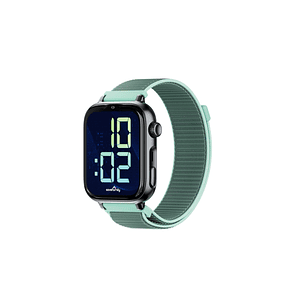 Savefamily Reloj Inteligente Smartwatch Infantil SaveWatch Plus 2 - Pantalla Amoled - Carcasa Negra - Correa Tela Ocean