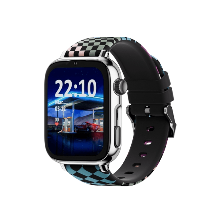 Savefamily Reloj Inteligente Smartwatch Infantil SaveWatch Plus 2 - Pantalla Amoled - Carcasa Plateada - Correa Silicona Loop 1