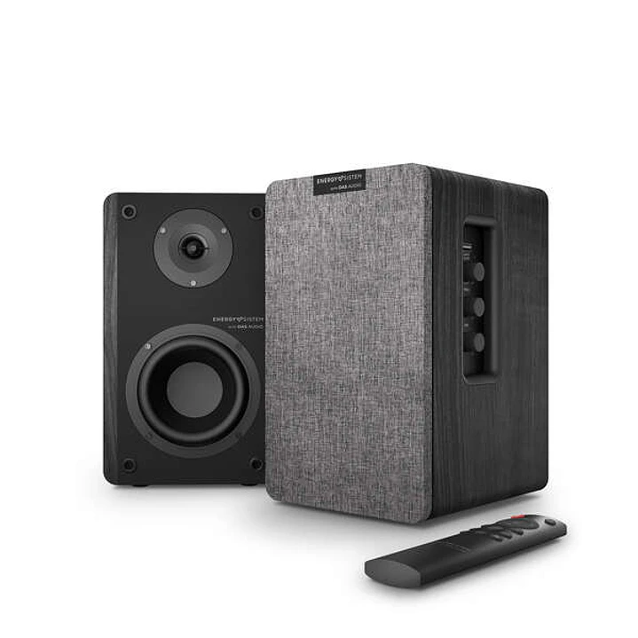 Energy Sistem Studio Monitor 4 Hi Fi Altavoces Activos de Estanteria - Entrada Doble RCA - Color Negro 1