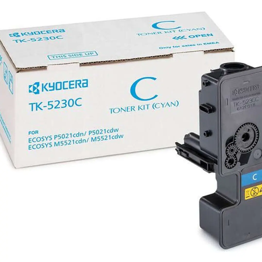 Kyocera TK5230 Cyan Cartucho de Toner Original - 1T02R9CNL0/TK5230C 1