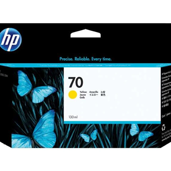 HP 70 Amarillo Cartucho de Tinta Original - C9454A 1