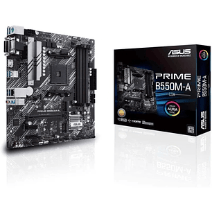 Asus Prime B550M-A Placa Base AMD Ryzen M.2, PCIe 4.0, HDMI, D-Sub, DVI, SATA III, USB-A 3.2, DVI-D,