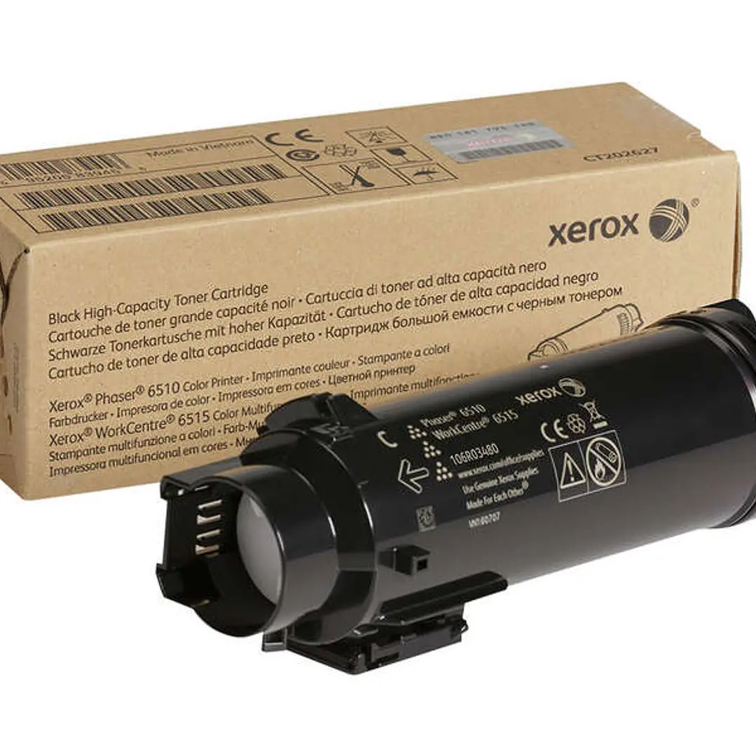 Xerox Phaser 6510/WorkCentre 6515 Negro Cartucho de Toner Original - 106R03480 1