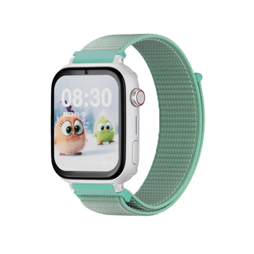 Savefamily Reloj Inteligente Smartwatch Infantil SaveWatch Plus con GPS y Llamada - IP67 - Boton SOS - Carcasa Blanca - Correa Tela Ocean 1