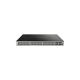 D-Link Switch Gestionable 44 Puertos 10/100/1000 BASE-T + 4 Puertos Combo 1000 BASE-T/SFP + 4 Puertos 10GbE SFP+