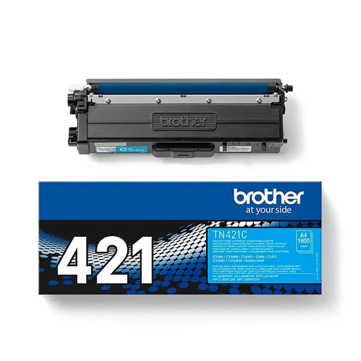 Brother TN421 Cyan Cartucho de Toner Original - TN421C 1