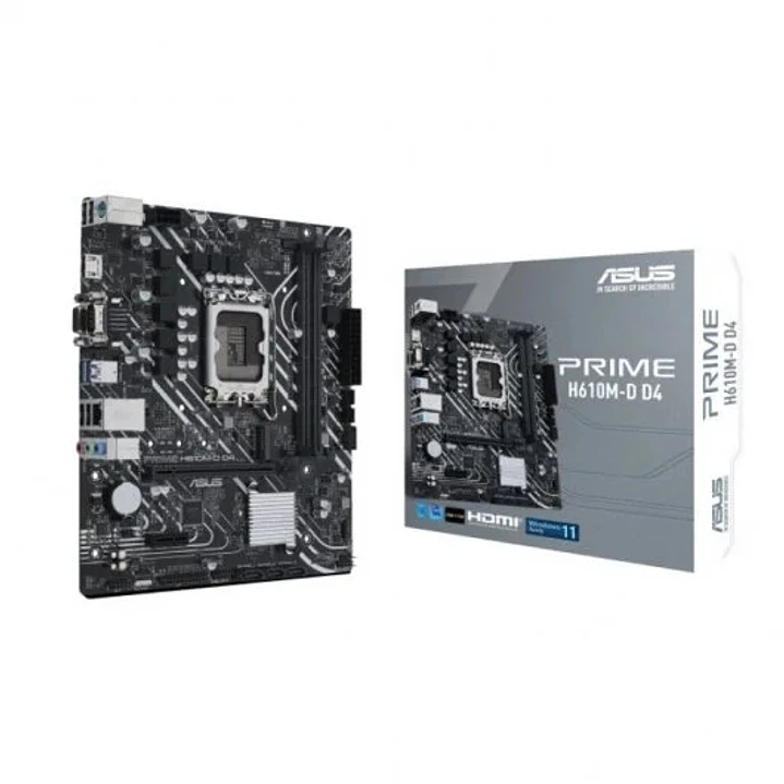 Asus Prime H610M-D D4 Placa Base Intel1700 2x DDR4 - HDMI, M.2, PCIe3.0, 4x Sata III, USB 3.2, MicroATX 1