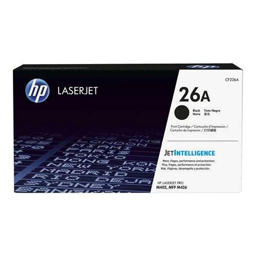 HP CF226A Negro Cartucho de Toner Original - 26A 1