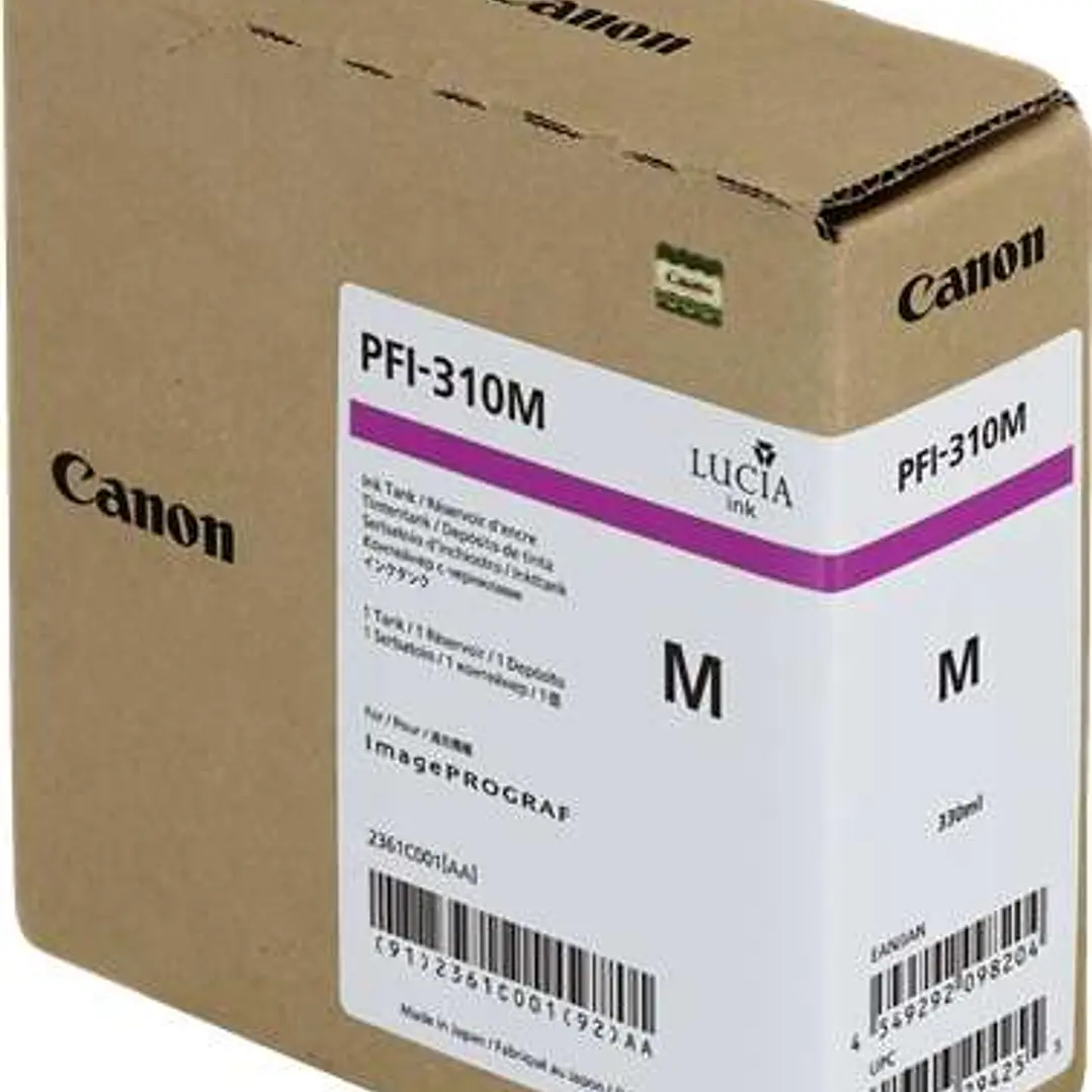 Canon PFI310 Magenta Cartucho de Tinta Original - 2361C001 1
