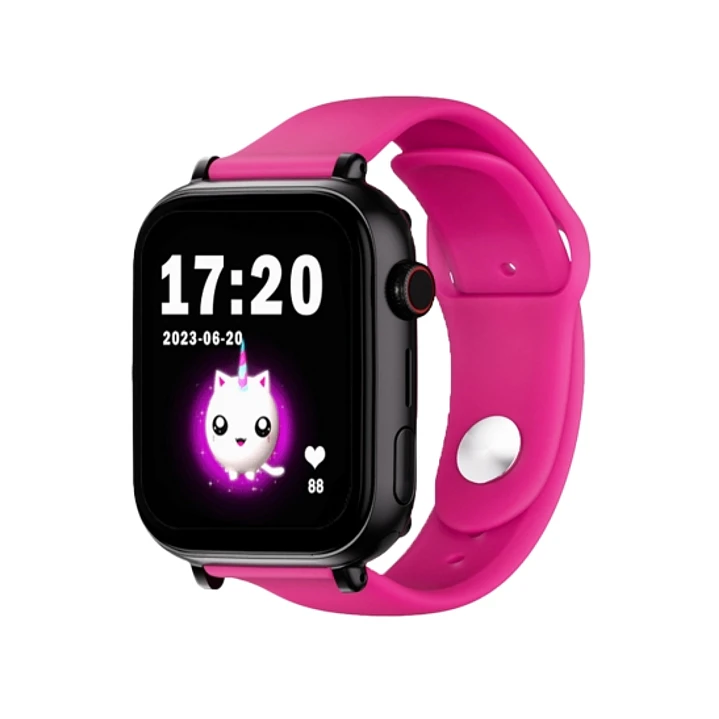Savefamily Reloj Inteligente Smartwatch Infantil SaveWatch Plus con GPS y Llamada - IP67 - Boton SOS - Carcasa Negra - Correa Silicona Lollipop 1
