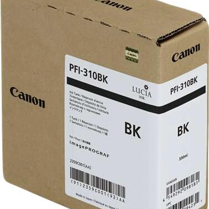 Canon PFI310 Negro Cartucho de Tinta Original - 2359C001 1