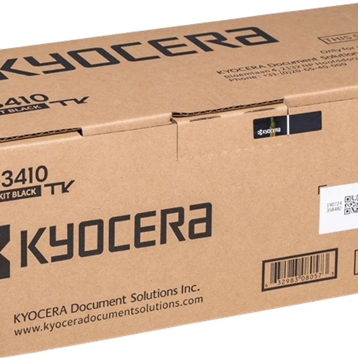 Kyocera TK3410 Negro Cartucho de Toner Original - 1T0C0X0NL0 1