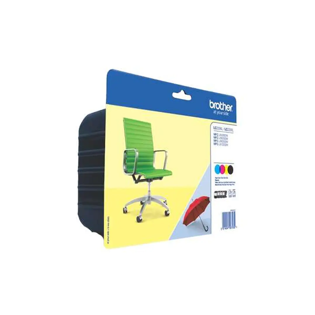 Brother LC229XL/LC225XL Pack de 4 Cartuchos de Tinta Originales - LC229XLVALBP 1
