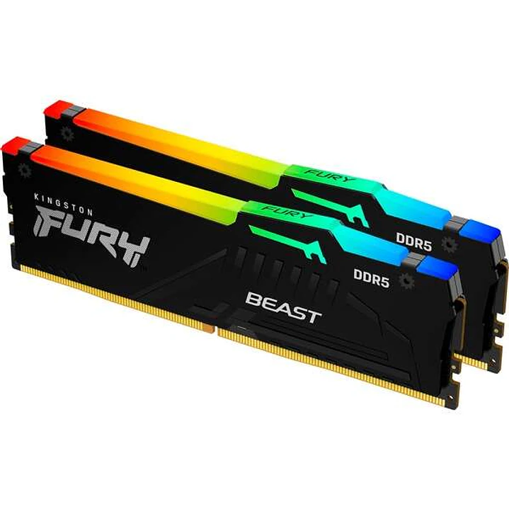 Kingston Fury Beast RGB Expo Memoria RAM DDR5 6000MT/s 32GB (2x16GB) CL30 DIMM 1
