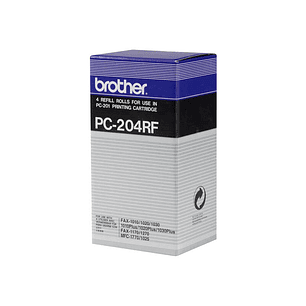 Brother PC204RF Pack de 4 Rollos de Transferencia Termica Originales