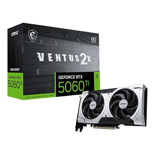 MSI GeForce RTX 5060 TI Tarjeta Grafica 8G VENTUS 2X OC PLUS  8GB GDDR7