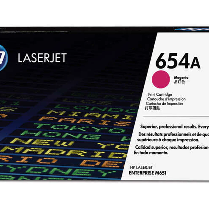 HP CF333A Magenta Cartucho de Toner Original - 654A 1