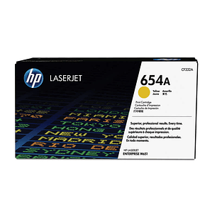 HP CF332A Amarillo Cartucho de Toner Original - 654A