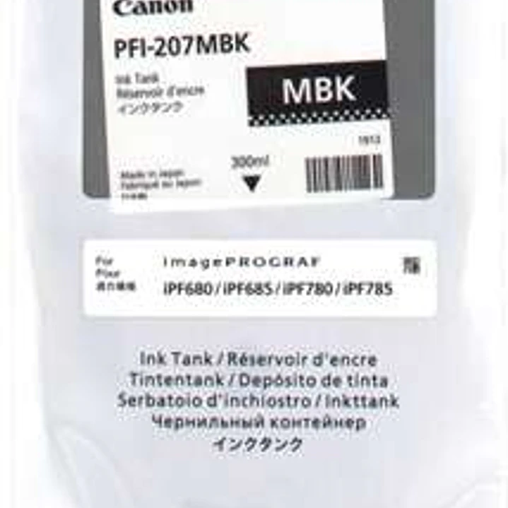 Canon PFI207 Negro Mate Cartucho de Tinta Original - PFI207MBK/8788B001 1